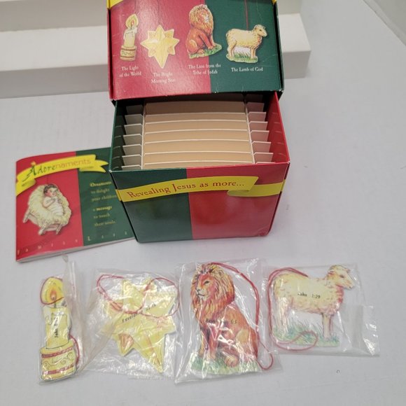 Adorenaments Baby Jesus Symbols Nick & Holly Found Granpa Attic Ornaments Family - Picture 14 of 15